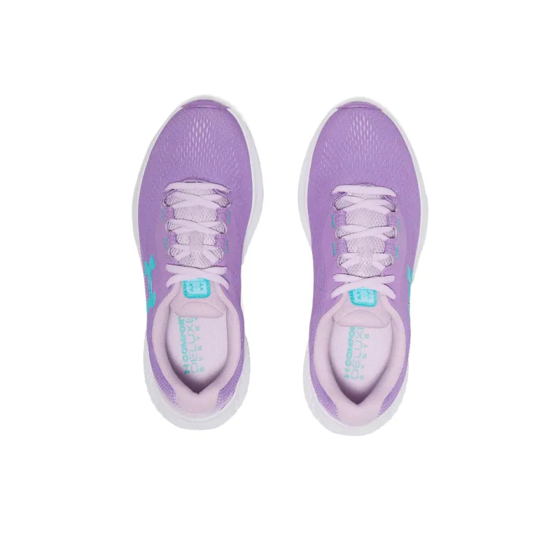 Under Armour Charged Rogue 4 Cushioning And Breathable Low Top Running Shoes Women's Purple-3