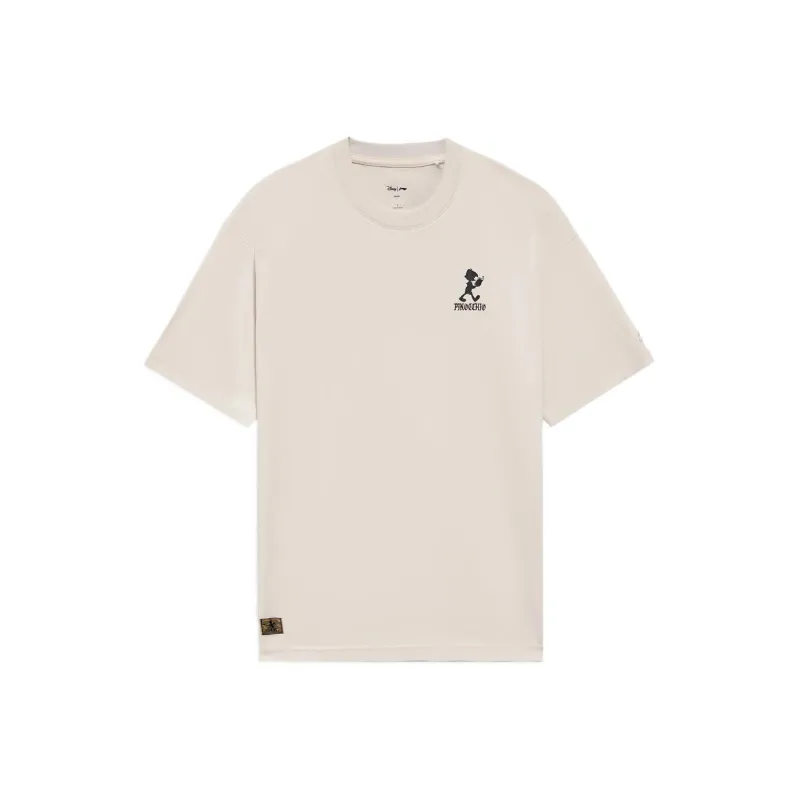 LiNing x Disney Collaboration Sports Lifestyle Collection T Shirt Men's White Sand Gray-0