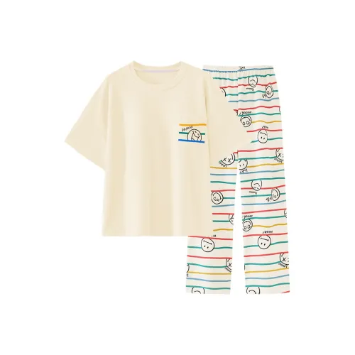 XIAFENYAN Pajama Set Women's Yellow