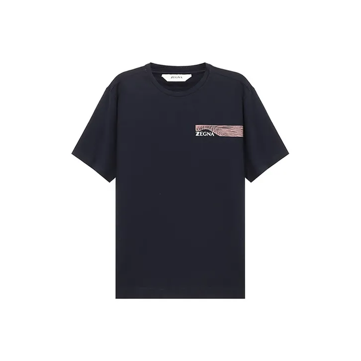 Zzegna T Shirts Men Navy-0