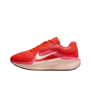 Nike Winflo 11 Cushioning Breathable Low Top Running Shoes Women's Red