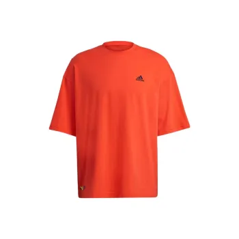 Adidas T Shirts Unisex Half Neon Red