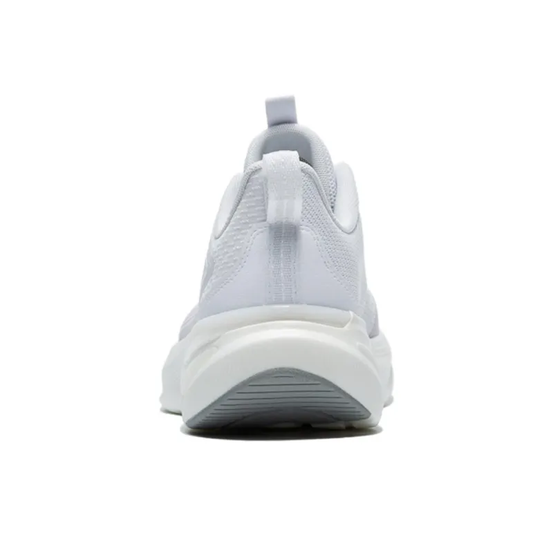 QIAODAN Cushioning Wear Resistant Rebound Low Top Casual Running Shoes Men's White-3