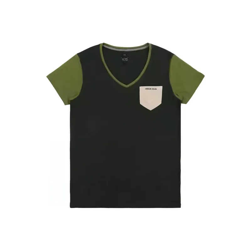 ARMANI JEANS T Shirts Men Green-0