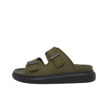 Alexander McQueen Hybrid Rubber Sole Odor Resistant Slide Slippers Men's Green