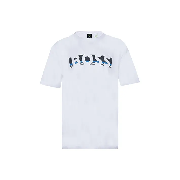 HUGO BOSS Short Sleeved T Shirts Men's White-0