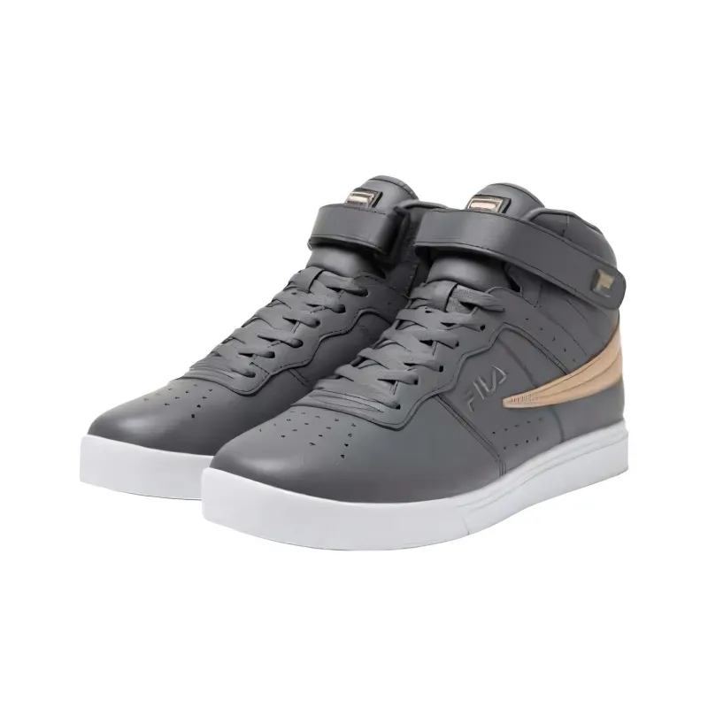 FILA Vulc 13 Collection High Top Skateboard Shoes Men's Black-3