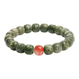 Moon Companion-Prosperity Flowing South Red Agate Round Bead
