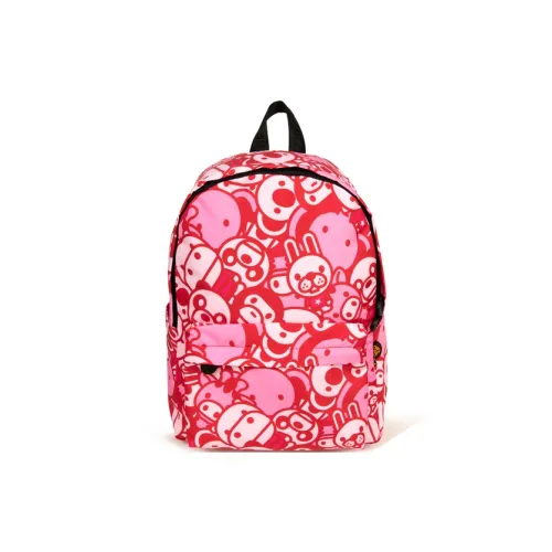 BABY MILO STORE BY A BATHING APE Fabric Backpack Regular Unisex Pink/Green