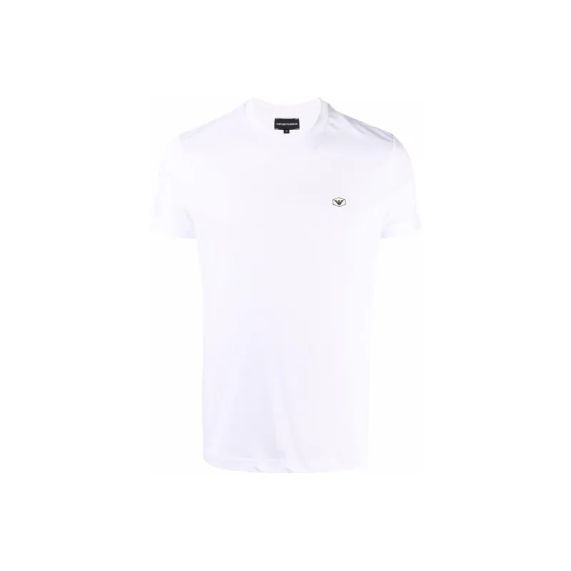 EMPORIO ARMANI Logo patch Short sleeved T shirt-0