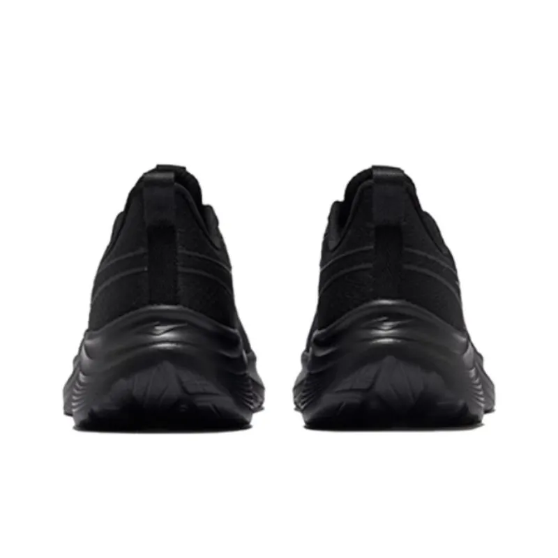 Erke Breathable And Slip Resistant Low Top Casual Running Shoes Men's Black-3