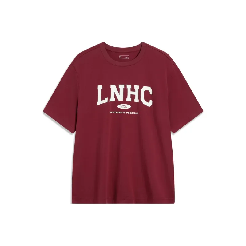 LiNing Sports Fashion Collection T Shirt Unisex Bicycle Red-0