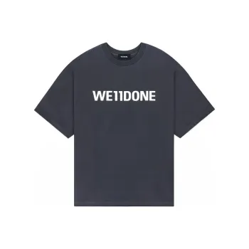 WE11DONE Logo print Cotton T shirt