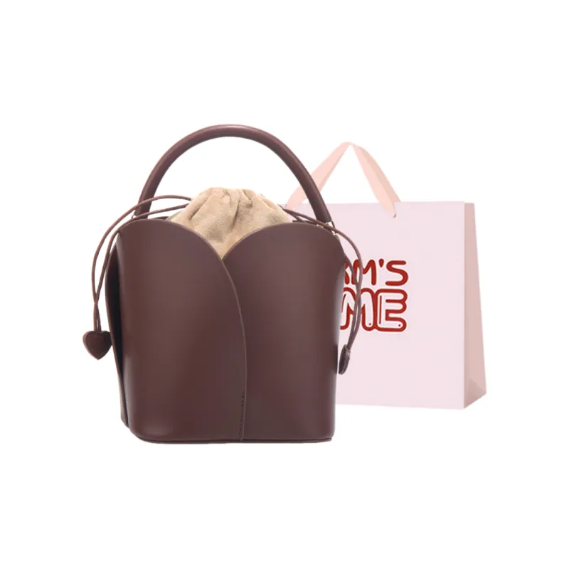 Worm's Home Pu Crossbody Bag, Handbag, Shoulder Bag Regular Women's Burgundy/Dark Brown-6