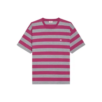 CELINE T-Shirts Men Rose Red