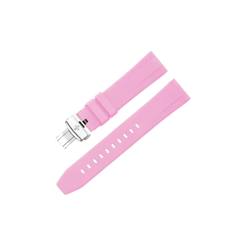 VAGENARI Flat Head One Size 18 19 20 21 22 23 24mm Extended Length, Compatibility Watch Band Fluoroelastomer Material-17