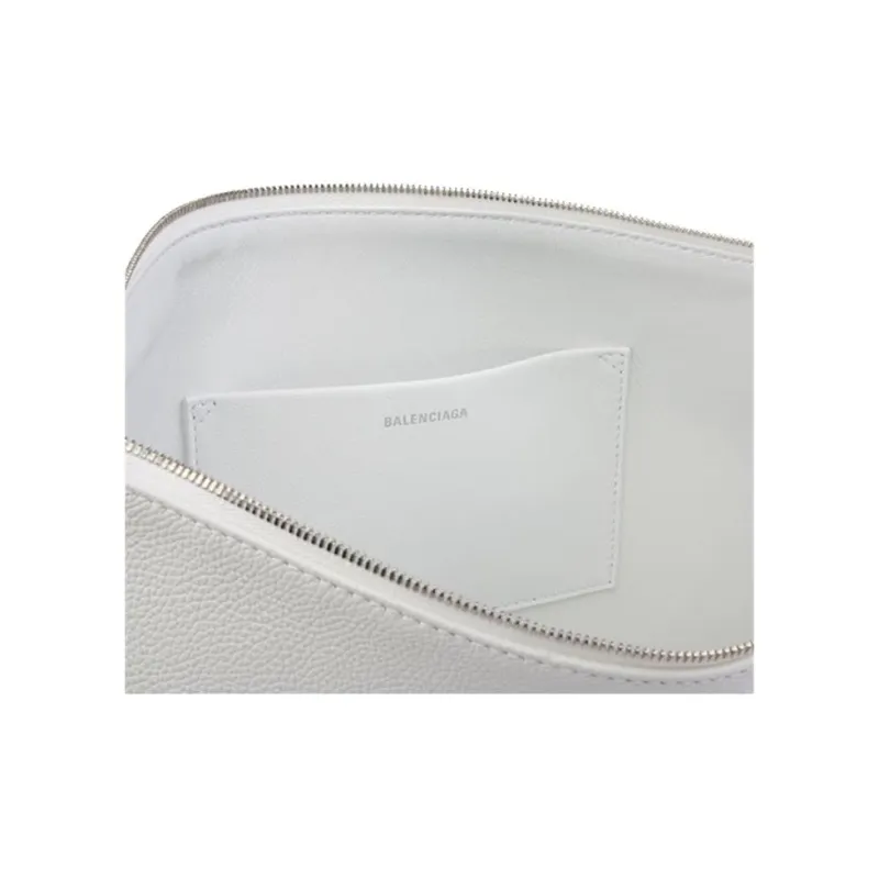 Balenciaga Leather Clutch Women's White & Pink-4