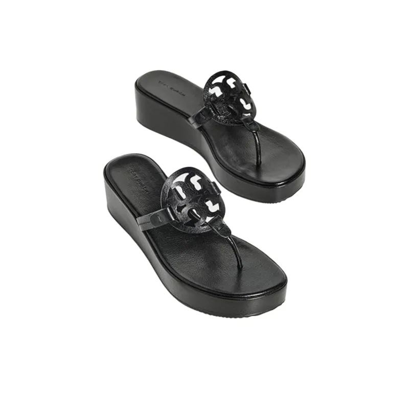 TORY BURCH Miller Flip Flops Women's Black-2