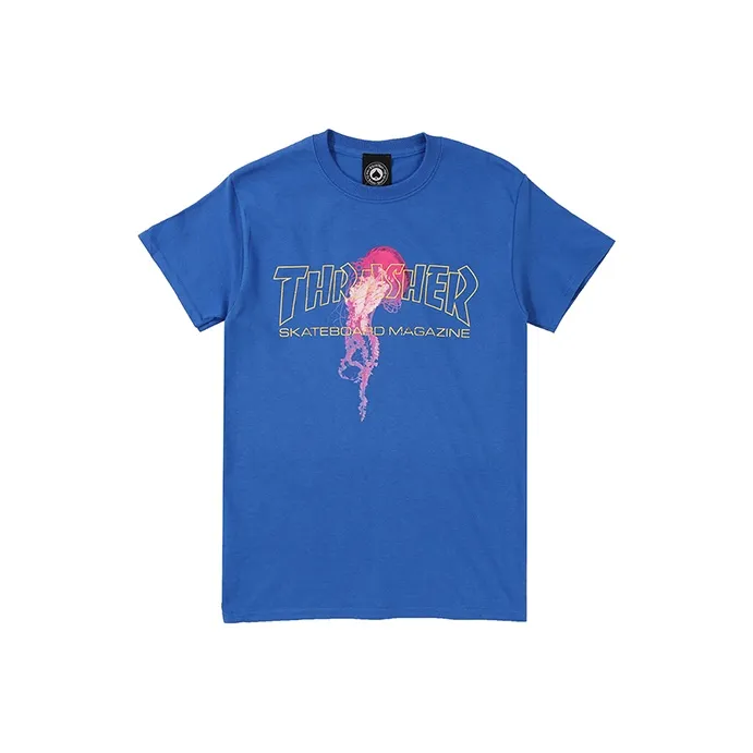 Thrasher T Shirts Unisex Blue-0