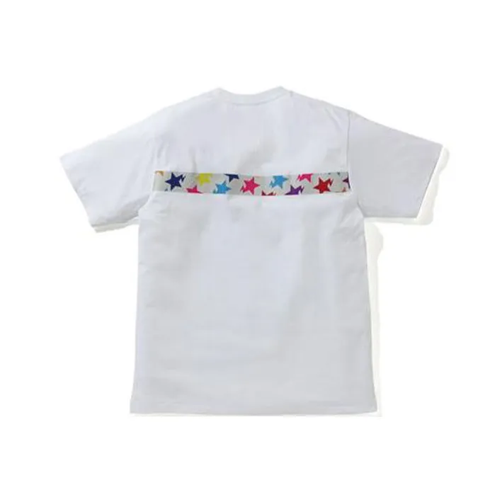 A BATHING APE Sta Pattern Tape Ape Head Tee-1