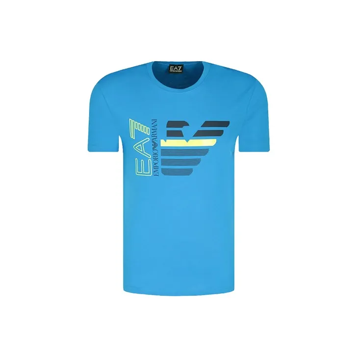 EMPORIO ARMANI EA7 T Shirts Men Blue-0