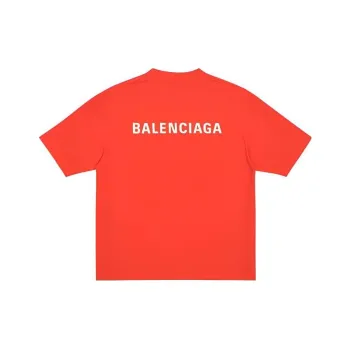 Balenciaga Back Logo Regular Fit Vintage T shirt