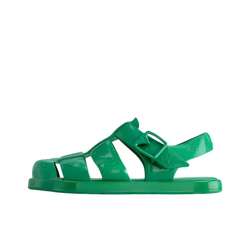 LOUIS VUITTON Venice Roman Sandals Men's Green-0