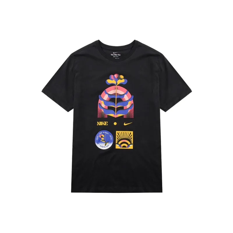 Nike T Shirts Men Black-0