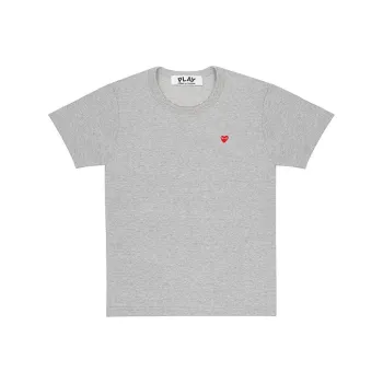 CDG Play T Shirts Men Gray