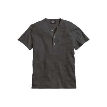 Double RL Henley Cotton T shirt