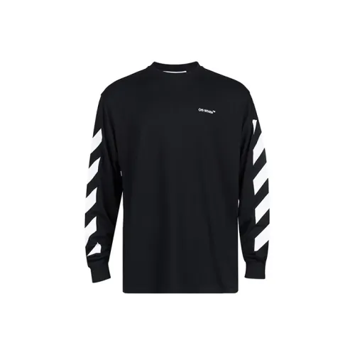 OFF WHITE Diagonal Helvetica Long Sleeve T Shirt