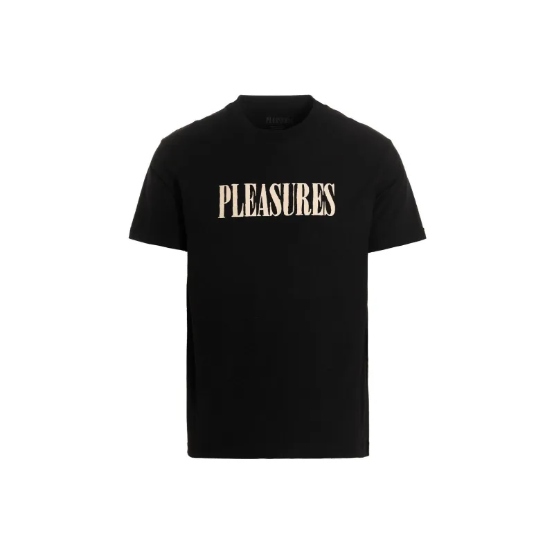 PLEASURES Tickle Logo T Shirt-0