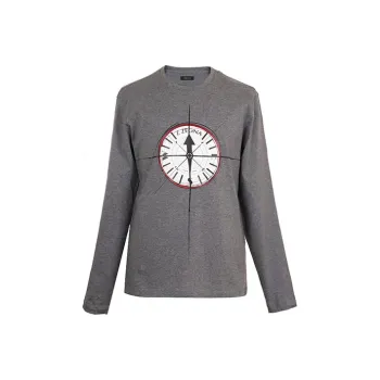 Zzegna T Shirts Men Gray