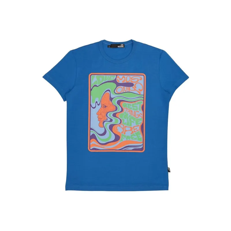 MOSCHINO T Shirts Men Blue-0