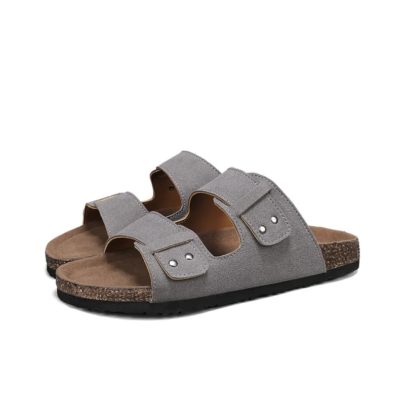 ROBINHOOD Stitching Slip Resistant Abrasion Resistant Slide Slippers Men's Box-15