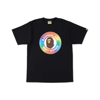 A BATHING APE Rainbow Busy Works Tee