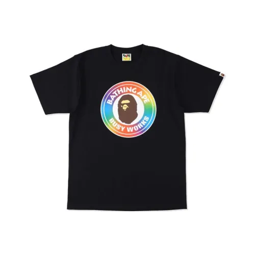 A BATHING APE Rainbow Busy Works Tee