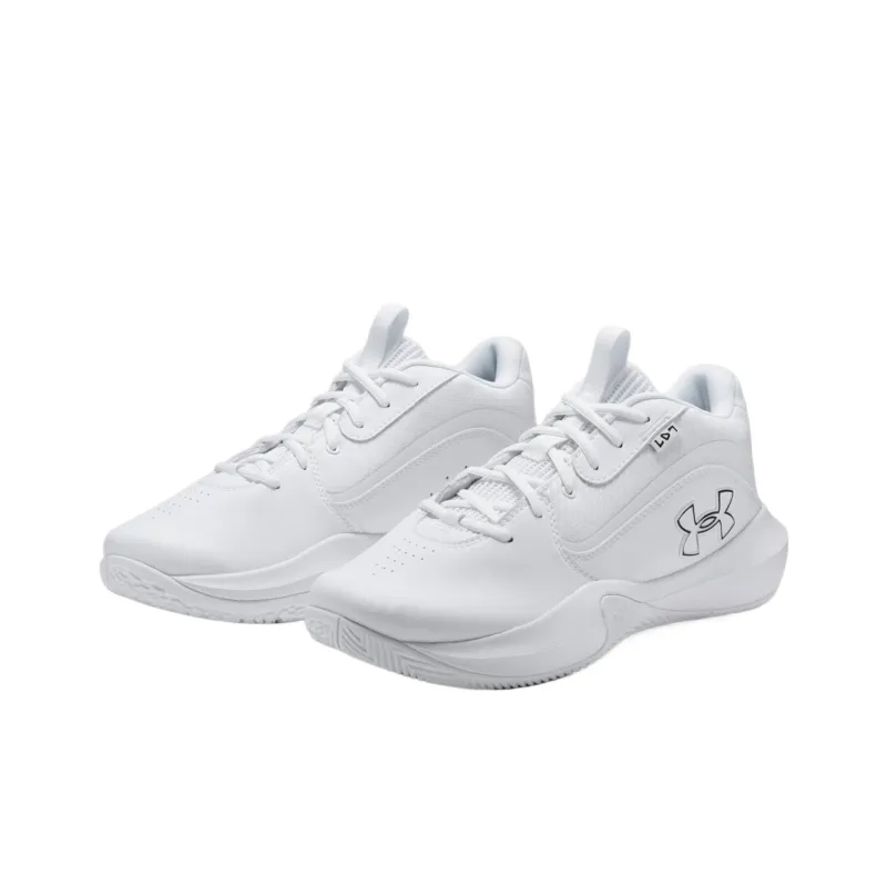 Under Armour Lockdown 7 Low Top Basketball Shoes Unisex White-2