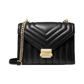 MICHAEL KORS Whitney PU Shoulder Bag Women's Black