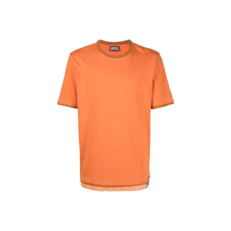 DIESEL T-Shirts Men Orange-0
