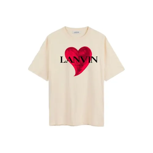 Lanvin T-Shirts Men Cream