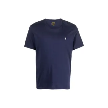 Polo Ralph Lauren Logo Embroidered Crewneck T Shirt