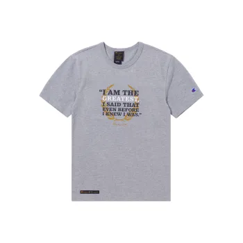 Champion Muhammad Ali Straight T-Shirt US Version Unisex Light Gray