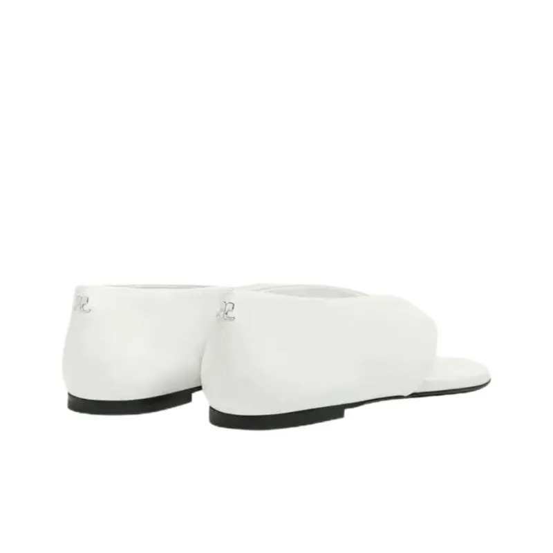 COURREGES One Strap Sandals Women's White-3