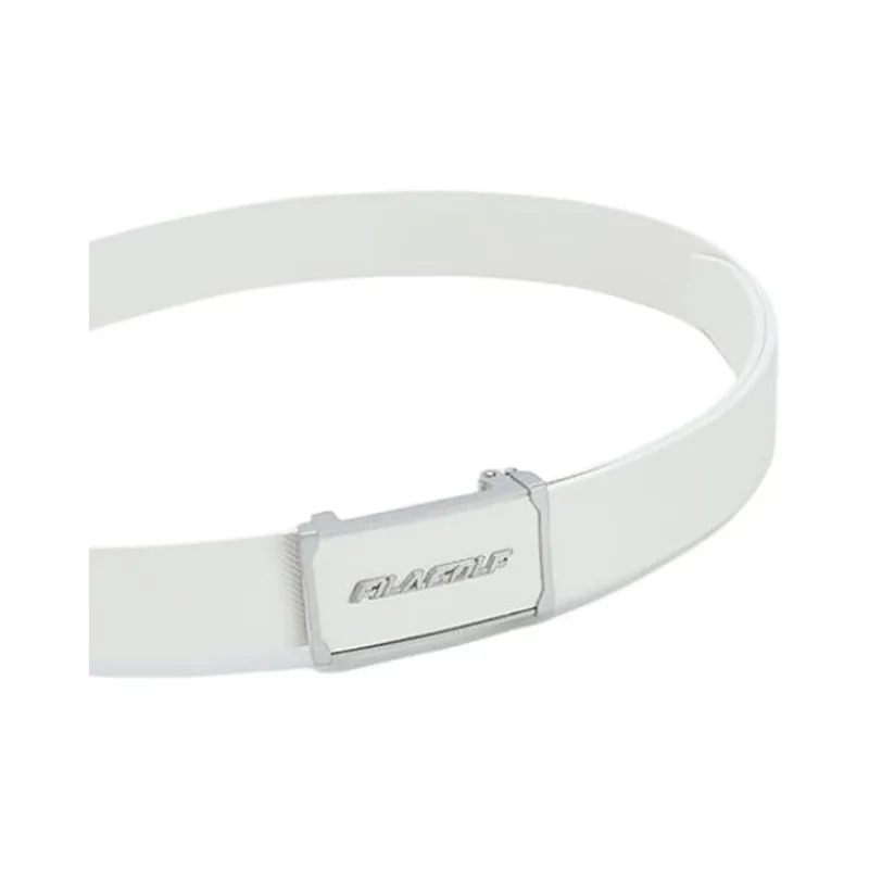 FILA Cow Leather Belts Men's White 3.4CM-1