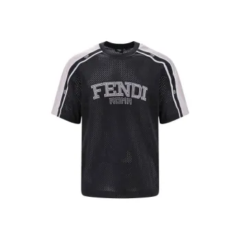 FENDI T Shirt Men's Black Silver