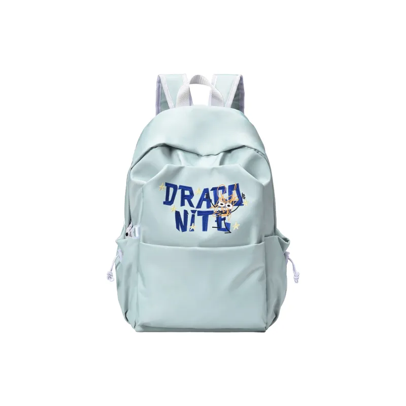 DRACONITE Polyester Student Backpack Regular Unisex Gray Blue-0