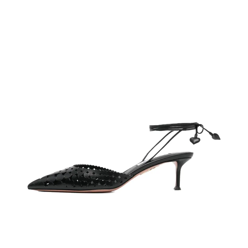 AQUAZZURA Amourose Slim Heel High Heels 5cm Women's Black-0