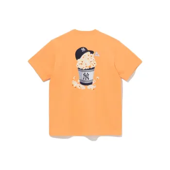 New Era SS23 T Shirt Unisex Milk Orange