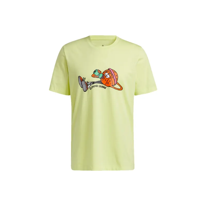 Adidas T-Shirts Men Lemon-0